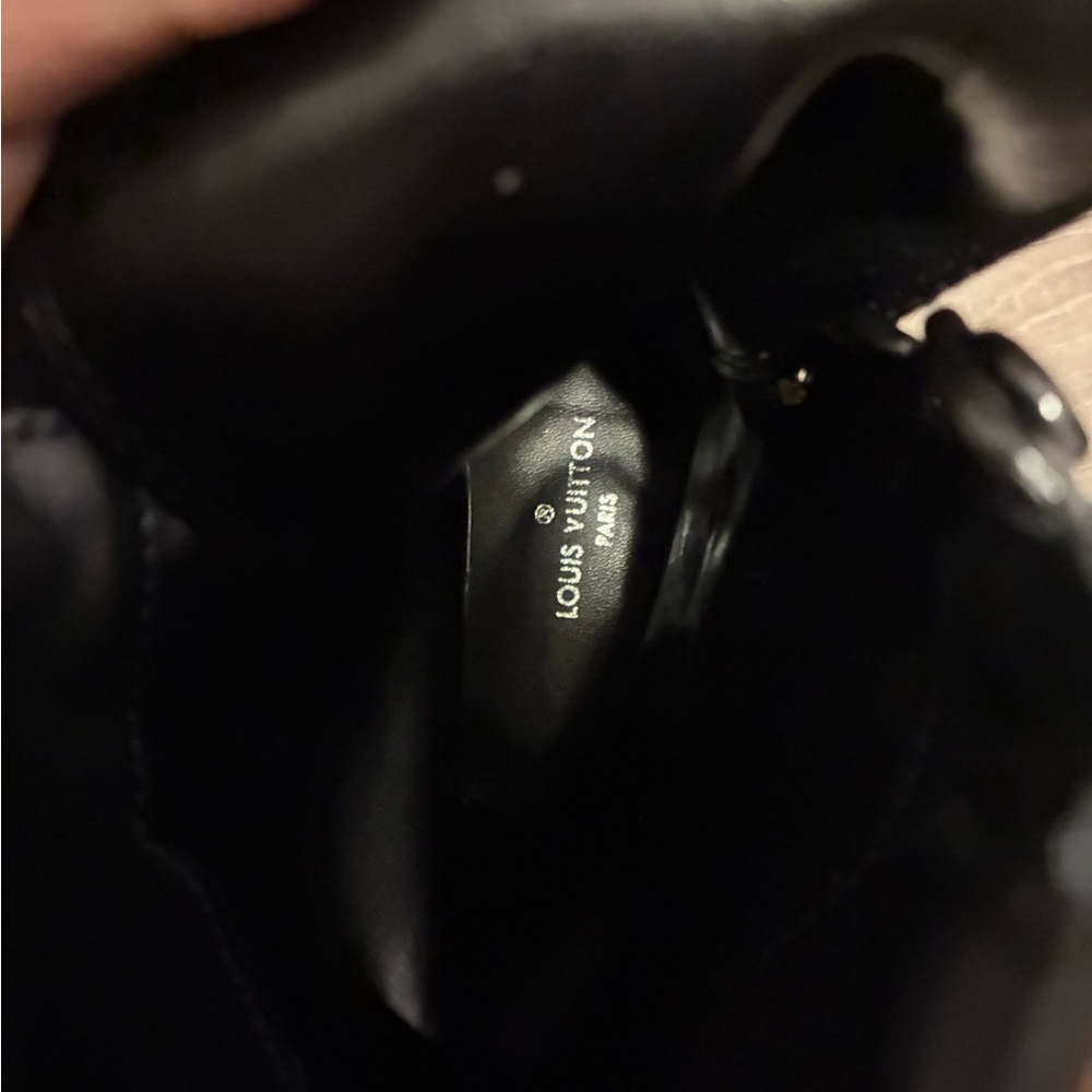 Louis Vuitton Black & Brown Monogram Lug-sole Boots - Picture 4 of 6